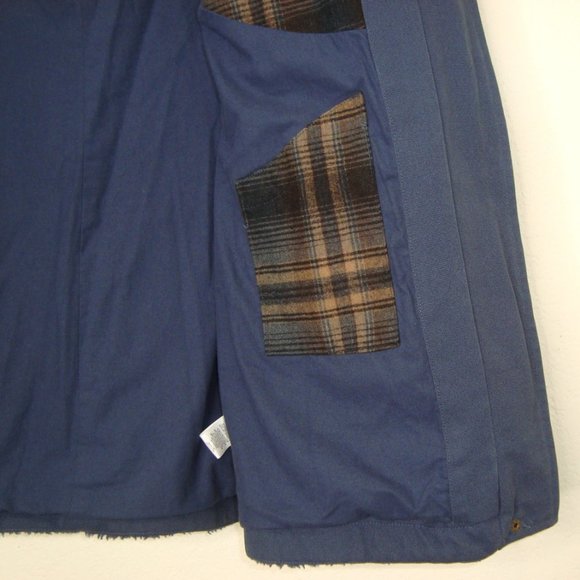 PENDLETON Womens Navy Berber Fleece Barn Coat Size M - Picture 12 of 12